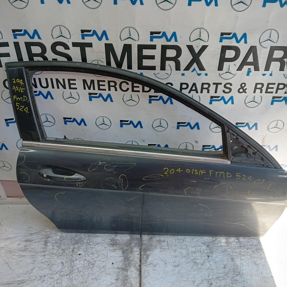 MERCEDES BENZ C-CLASS W212 DRIVER FRONT DOOR OSF 2012 GREY FMD524