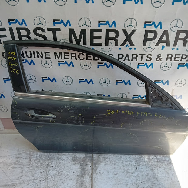 MERCEDES BENZ C-CLASS W212 DRIVER FRONT DOOR OSF 2012 GREY FMD524