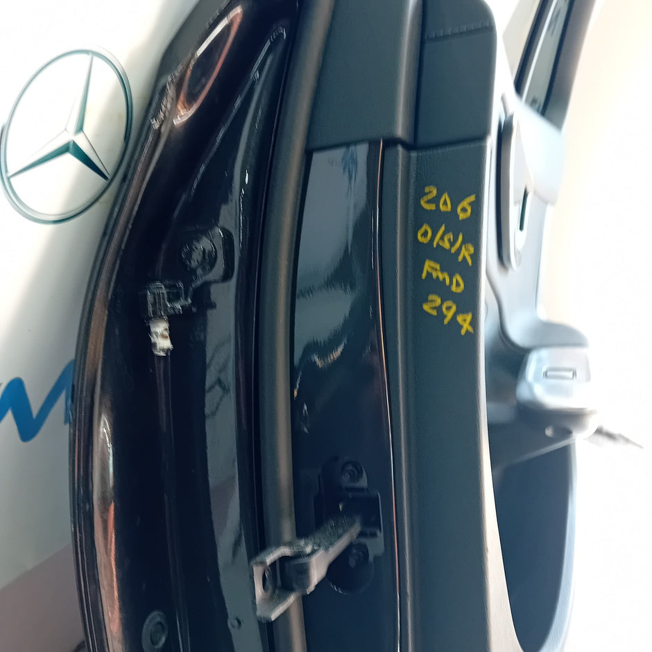 MERCEDES BENZ C-CLASS W206 ESTATE DRIVER REAR DOOR OSR BLACK COMPLETE FMD294