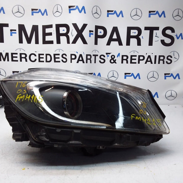 2015 MERCEDES A-CLASS W176 COMPLETE HEADLIGHT DRIVER SIDE OS A1768204561 FMH115