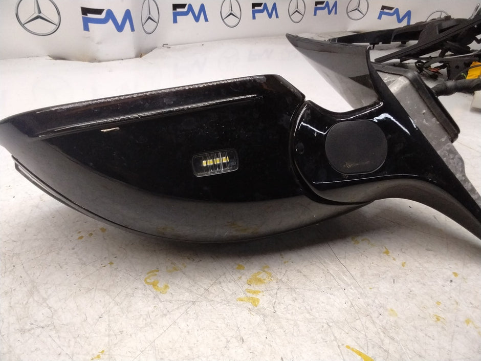 MERCEDES E-CLASS 2016 On W213 PASSENGER SIDE WING MIRROR A2138102500 BLACK FMM15