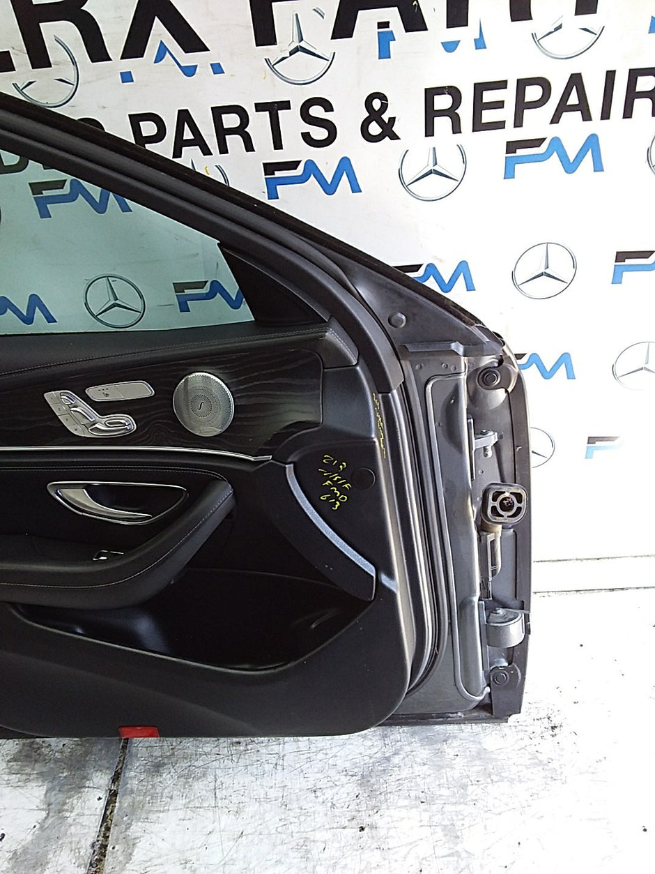 MERCEDES E-CLS W213 SLN PASSENGER FRONT DOOR NSF GREY 2016-23 COMPLETE FMD613