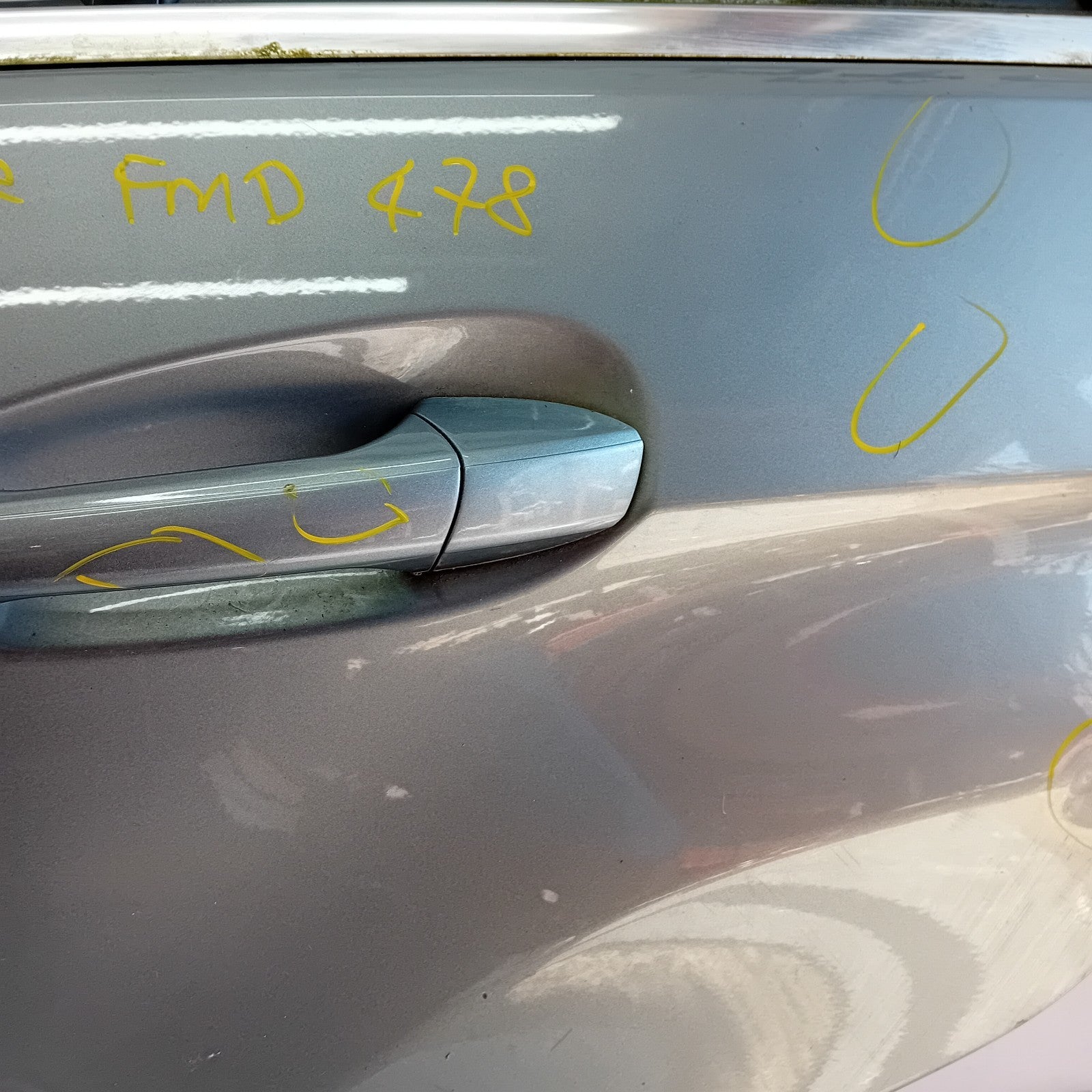 MERCEDES BENZ  E-CLASS W212 SLN PASSENGER REAR DOOR NSR SILVER 2013 FMD478