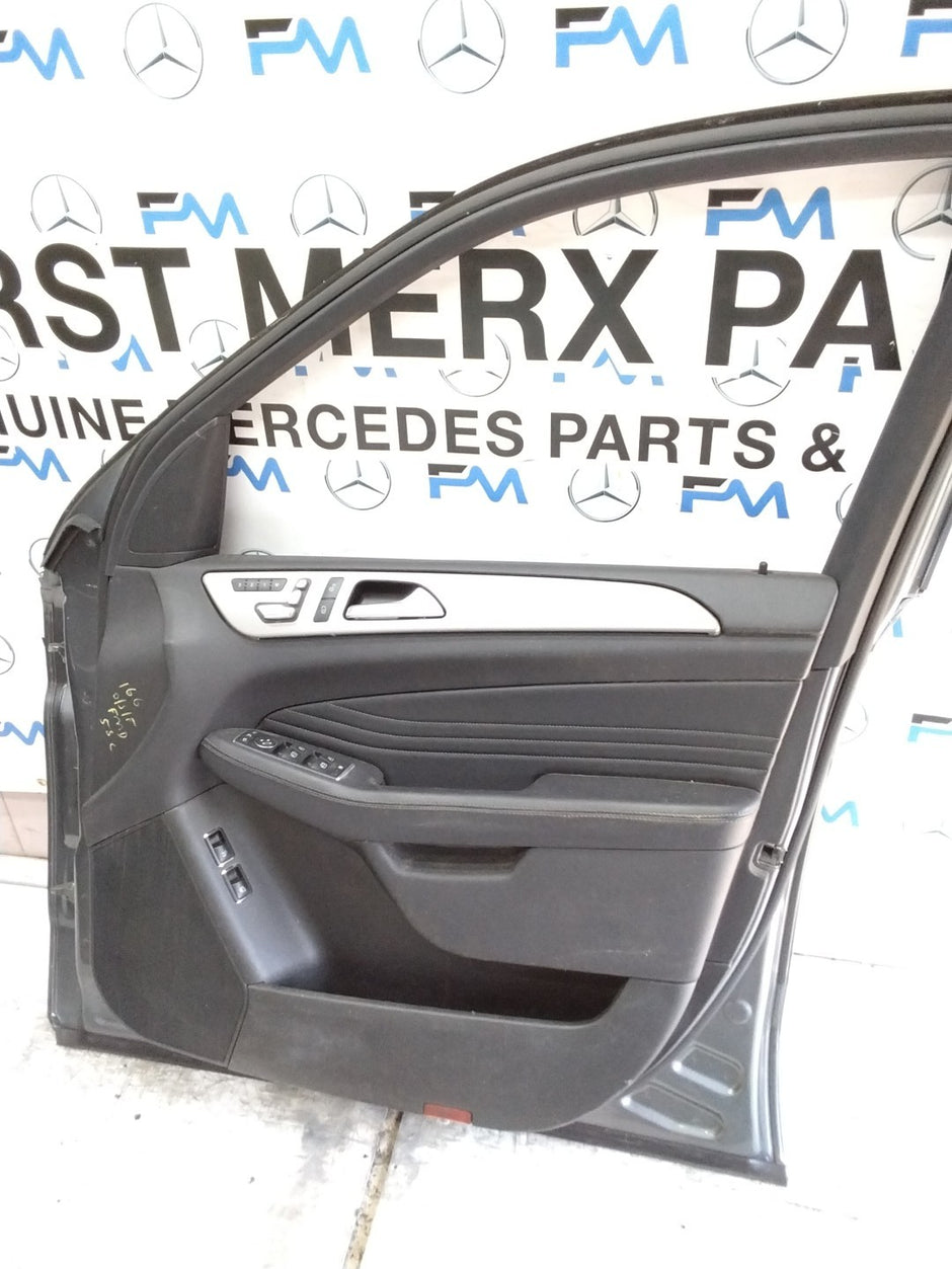 MERCEDES M-CLS W166  DRIVER REAR DOOR OSF GREY 2011-15 COMPLETE FMD582