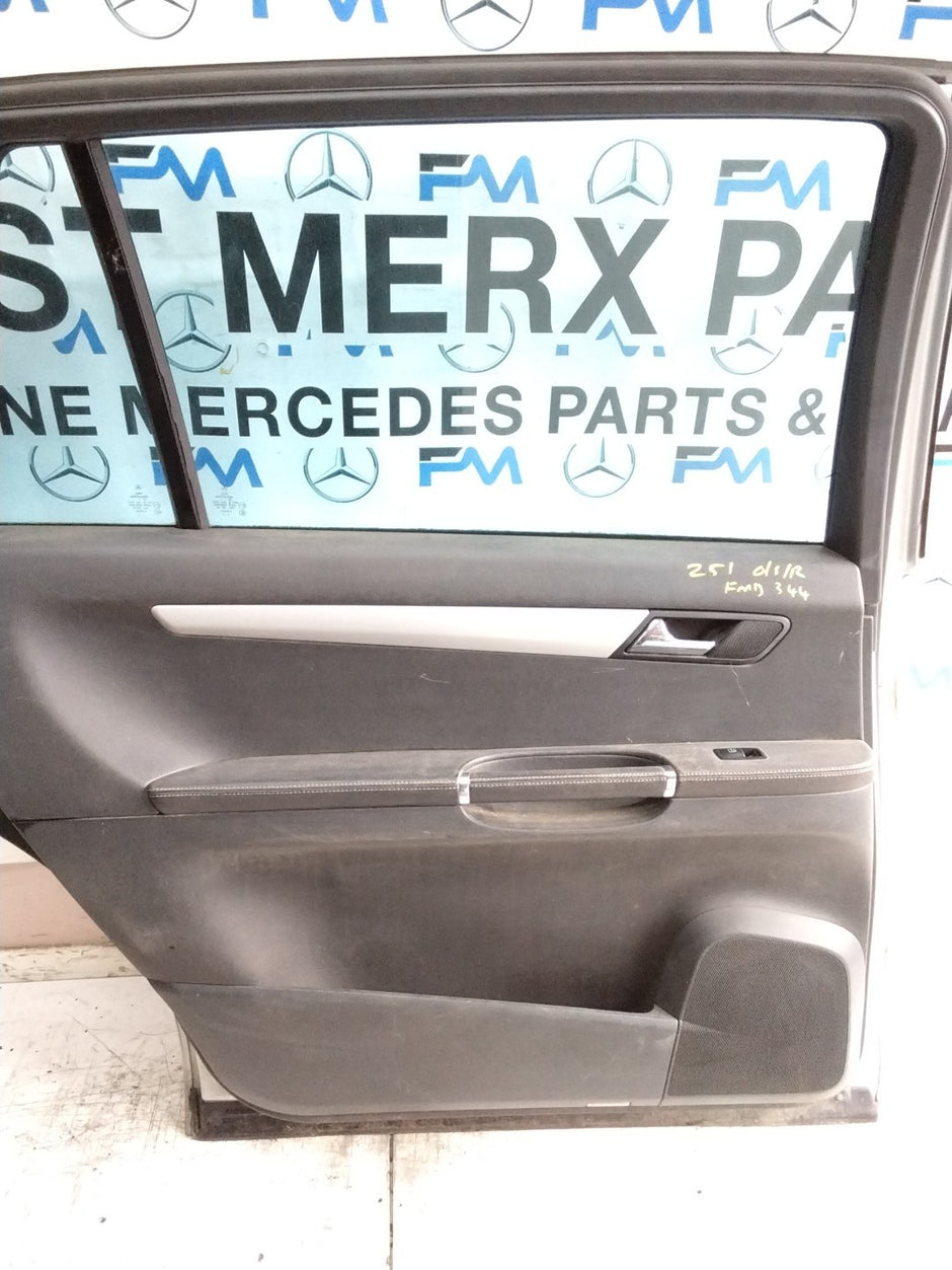 MERCEDES R-CLASS W251 PASSENGER REAR DOOR NSR SILVER 2005-12 COMPLETE FMD344