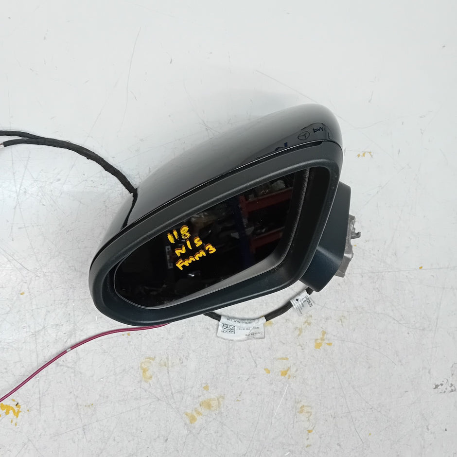 MERCEDES CLA 2019 W118 Passenger Side Wing Mirror A1188104703 BLACK  FMM3