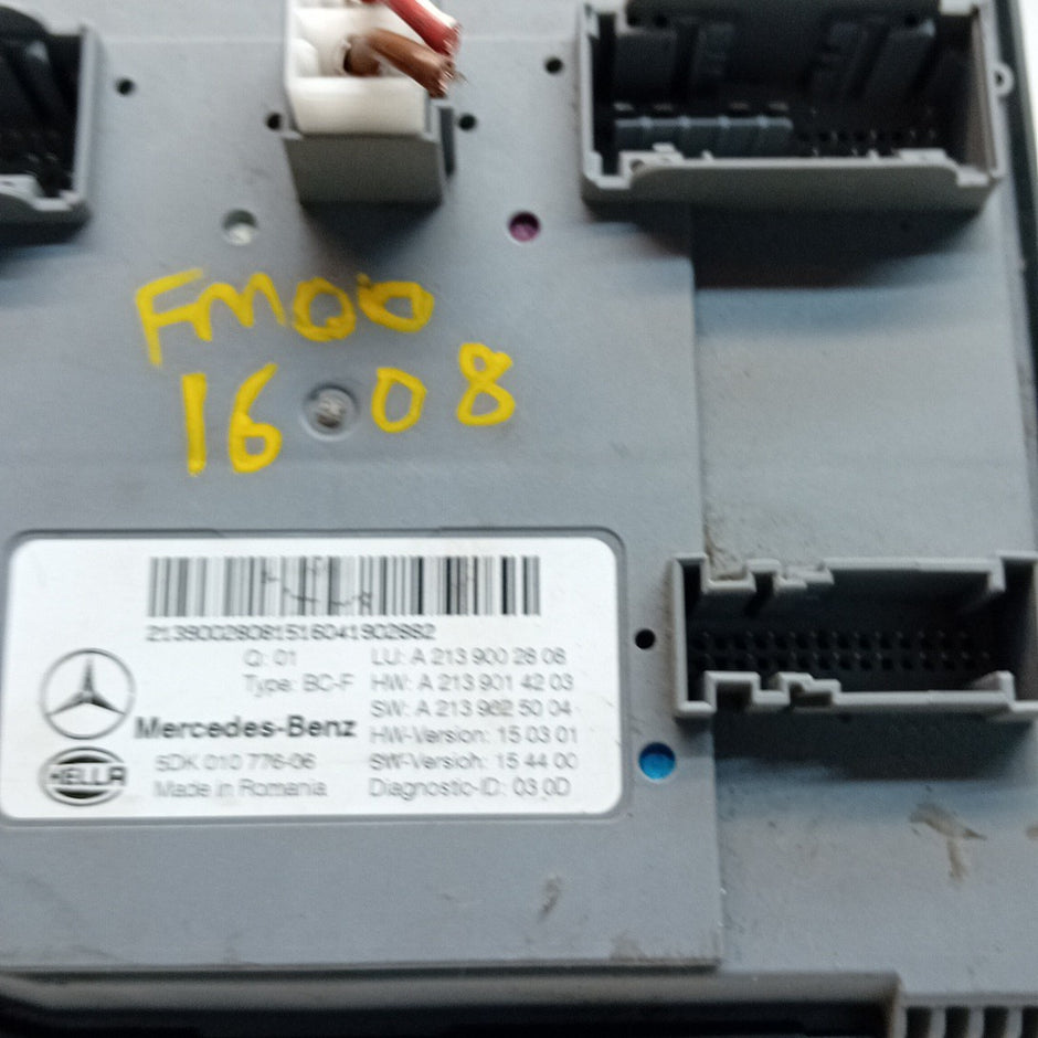 MERCEDES E-CLASS REAR SAM CONTROL MODULE W213 A2139002808 2016 FM001608