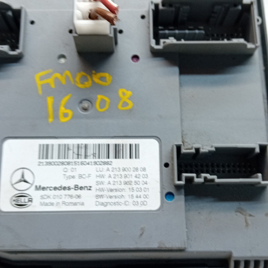 MERCEDES E-CLASS REAR SAM CONTROL MODULE W213 A2139002808 2016 FM001608