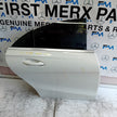 MERCEDES CLA W117 DRIVER REAR DOOR OSR WHITE 2014 COMPLETE FMD472