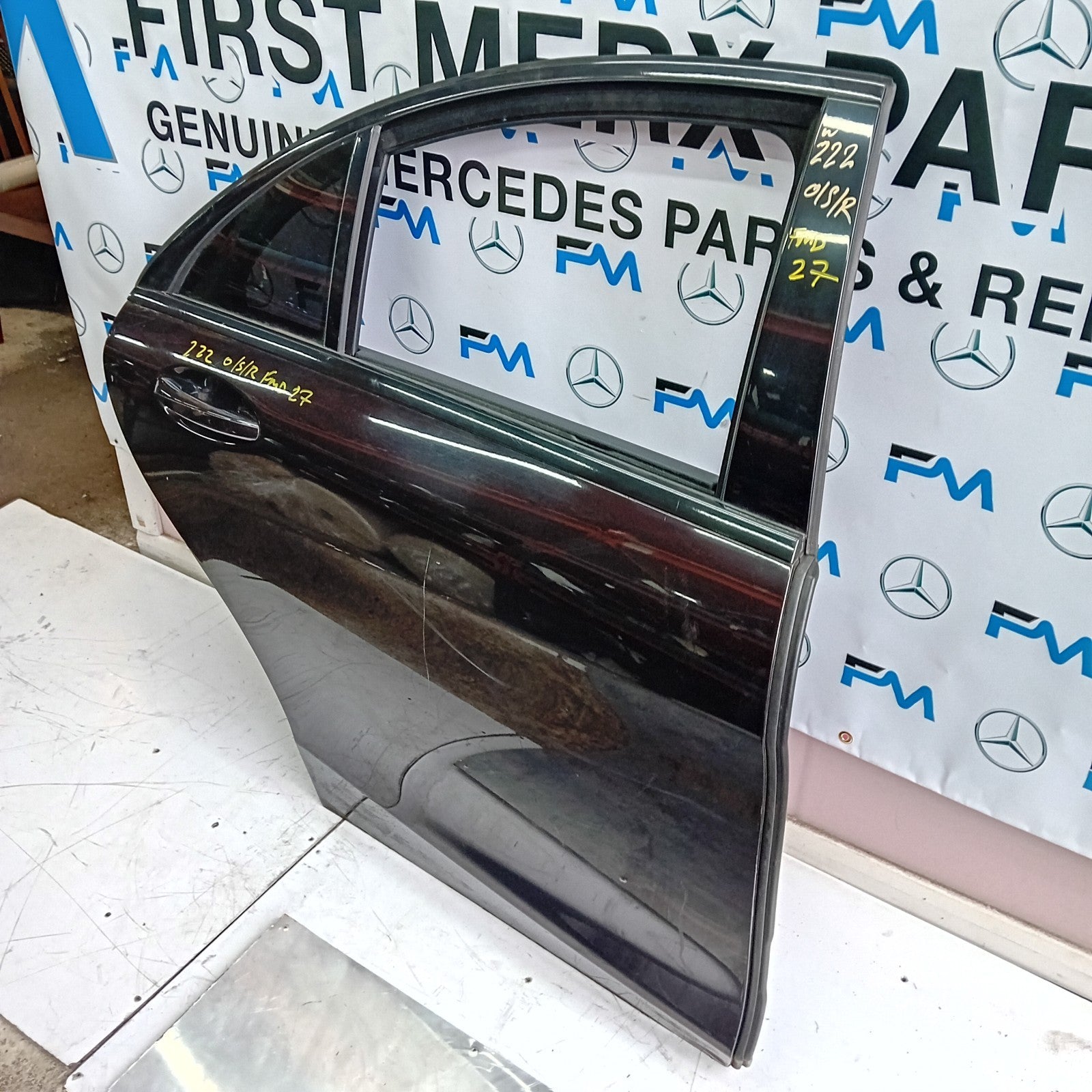 MERCEDES BENZ S-CLASS W222 DRIVER REAR DOOR (OFF SIDE REAR) BROWN 2013-20 FMD27