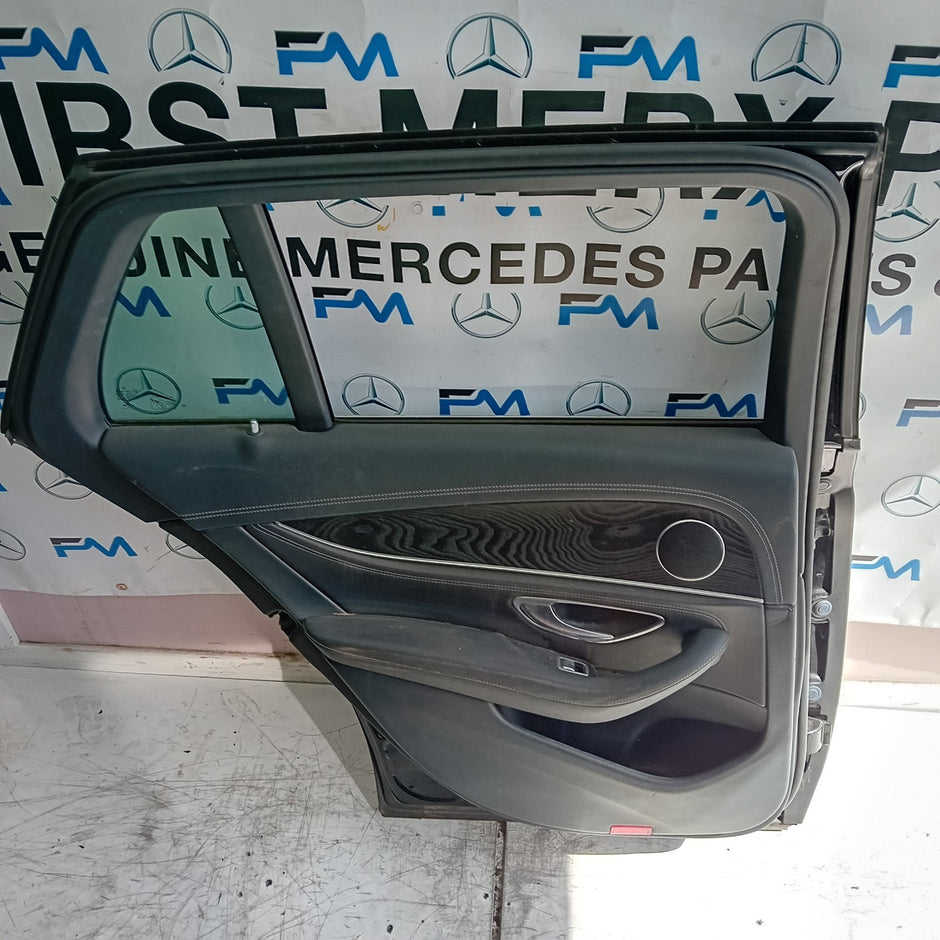 MERCEDES E-CLASS W213 EST PASSENGER REAR DOOR NSR BLACK 2016 ON COMPLETE FMD223