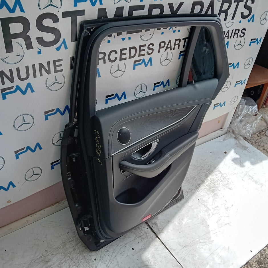 MERCEDES E-CLASS S213 ESTATE DRIVER REAR DOOR OSR BLACK 2016 ON COMPLETE FMD217