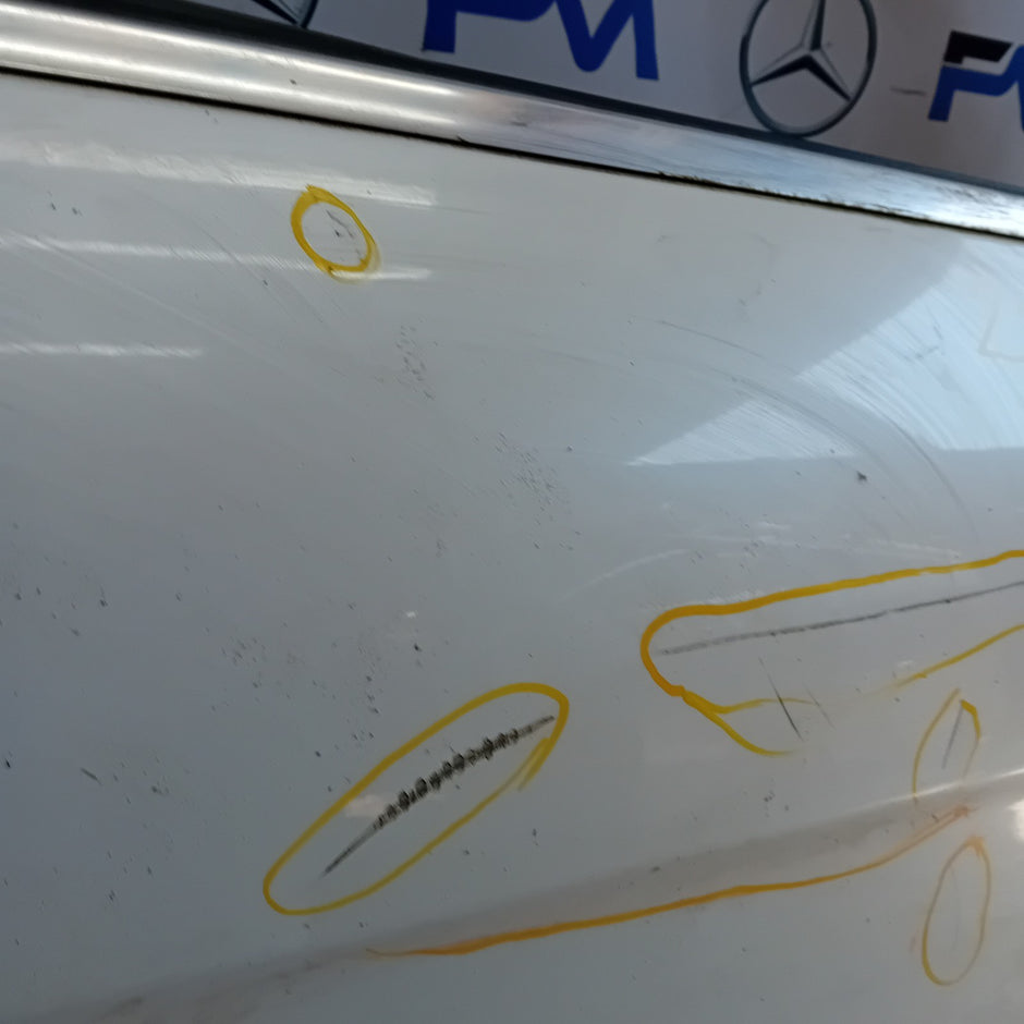 MERCEDES BENZ C-CLASS W212 COUPE DRIVER FRONT DOOR OSF 2012 WHITE COMPLET FMD525