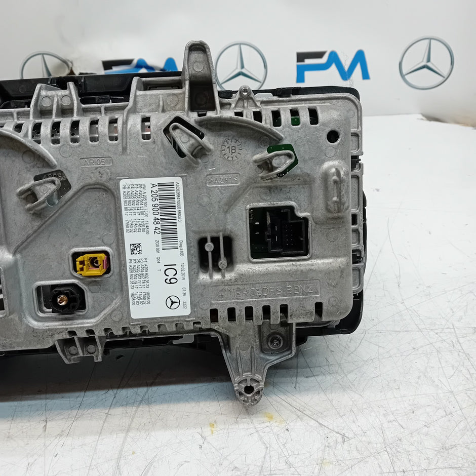 MERCEDES C-CLASS W205 SPEEDOMETER INSTRUMENT CLUSTER BLACK A2059004842 FM001472