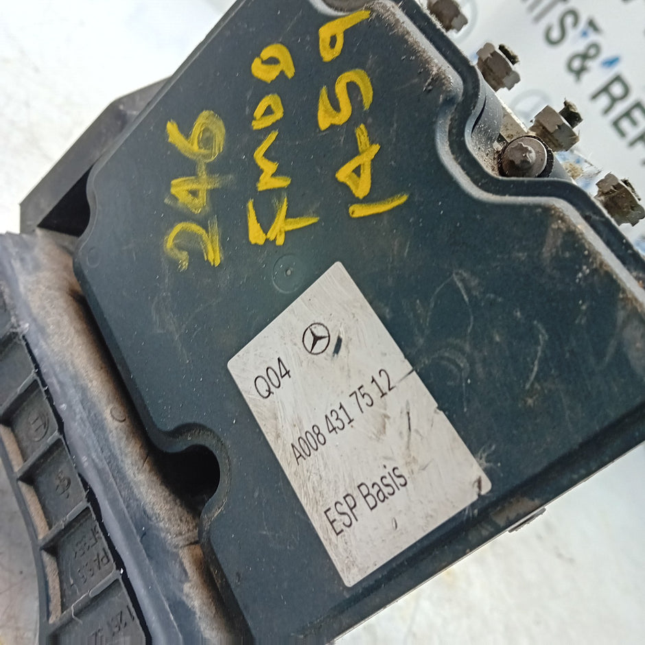 MERCEDES BENZ B-CLASS W246 ABS PUMP CONTROL MODULE UNIT A0084317512 FM001459