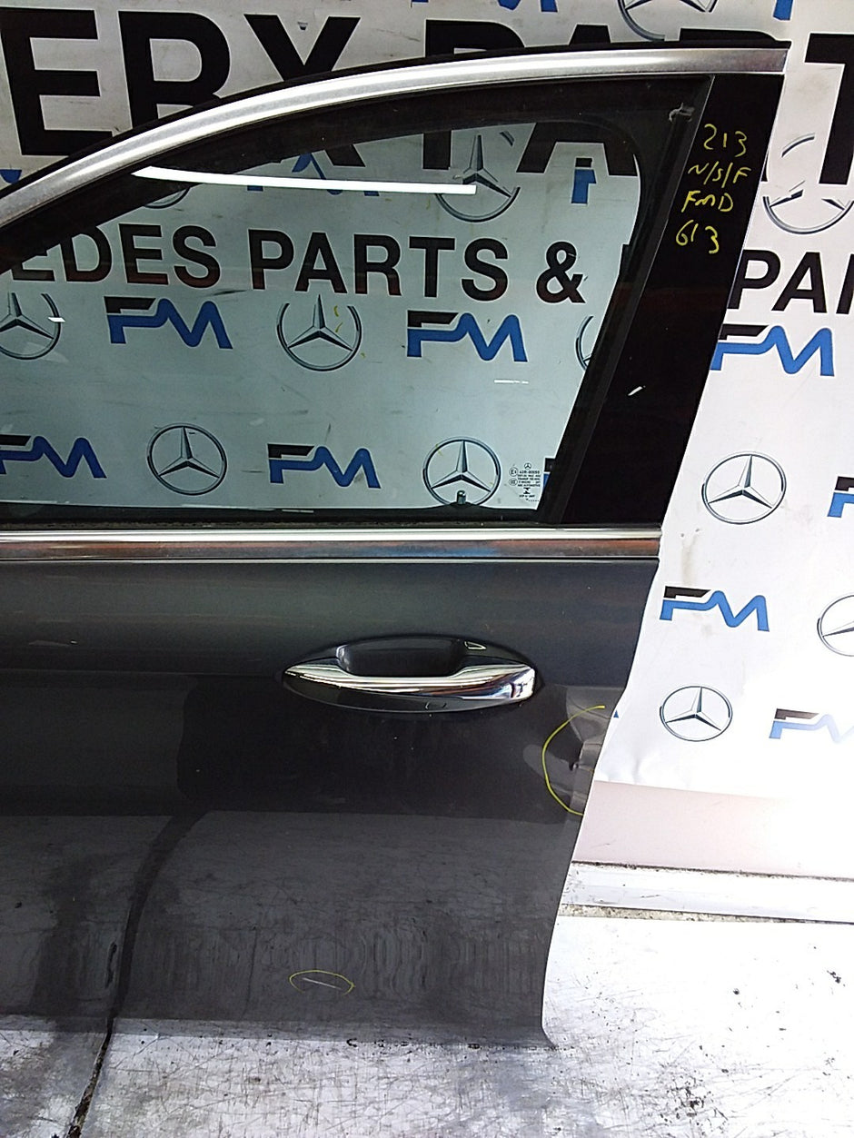 MERCEDES E-CLS W213 SLN PASSENGER FRONT DOOR NSF GREY 2016-23 COMPLETE FMD613