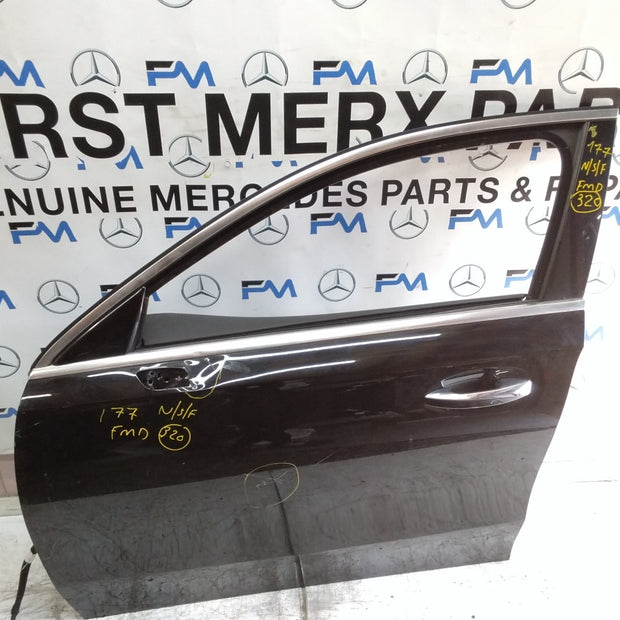 MERCEDES A-CLASS W177 SLN PASSENGER FRON DOOR NSF BLACK 2018 ON COMPLETE FMD320