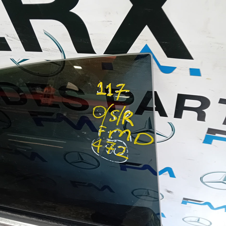 MERCEDES CLA W117 DRIVER REAR DOOR OSR WHITE 2014 COMPLETE FMD472