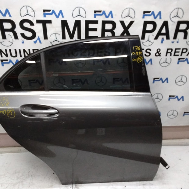 MERCEDES BENZ A-CLASS W176 DRIVER SIDE REAR DOOR O/S/R COMPLETE GREY FMD75