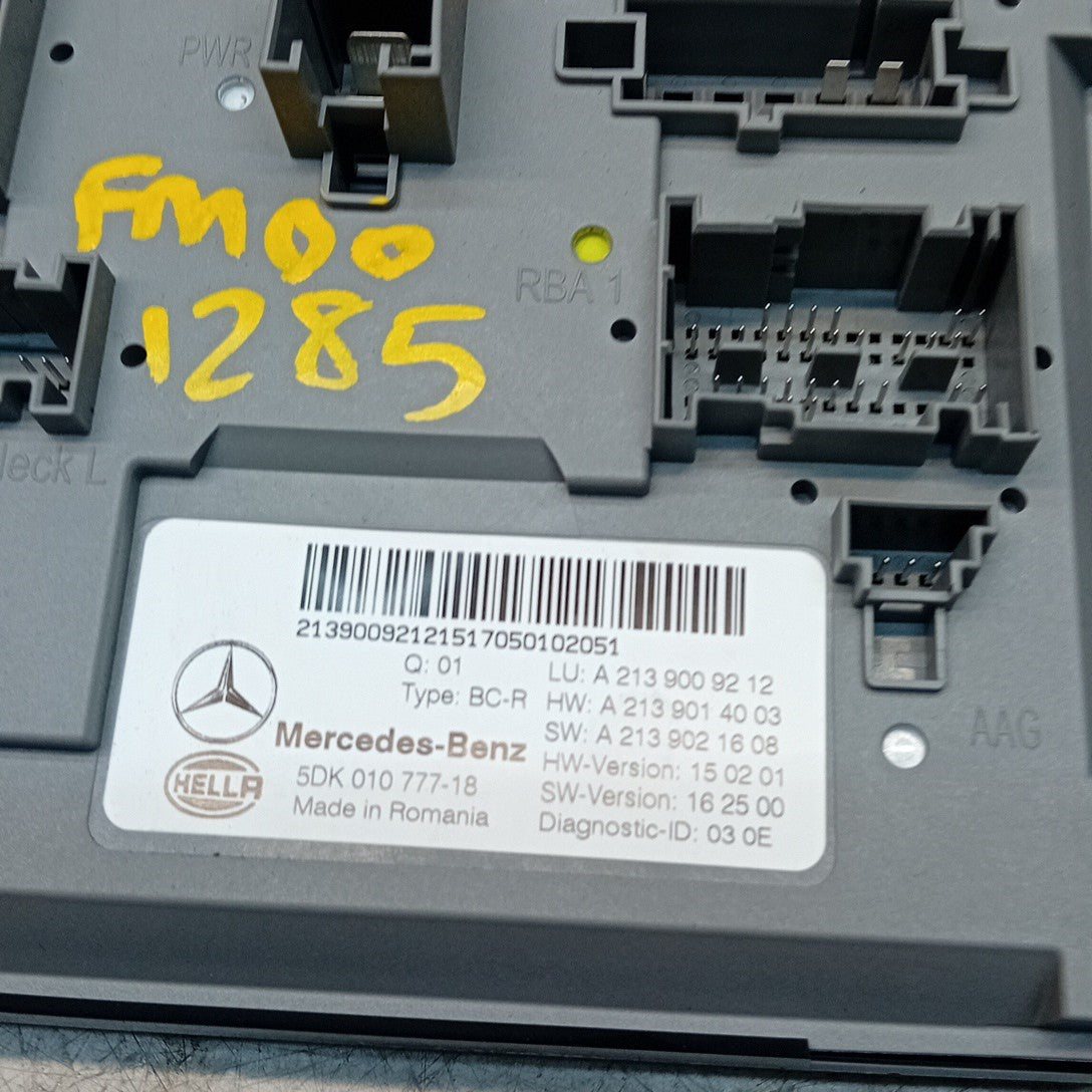 MERCEDES E-CLASS REAR SAM CONTROL MODULE W213 A2139009212 FM001285