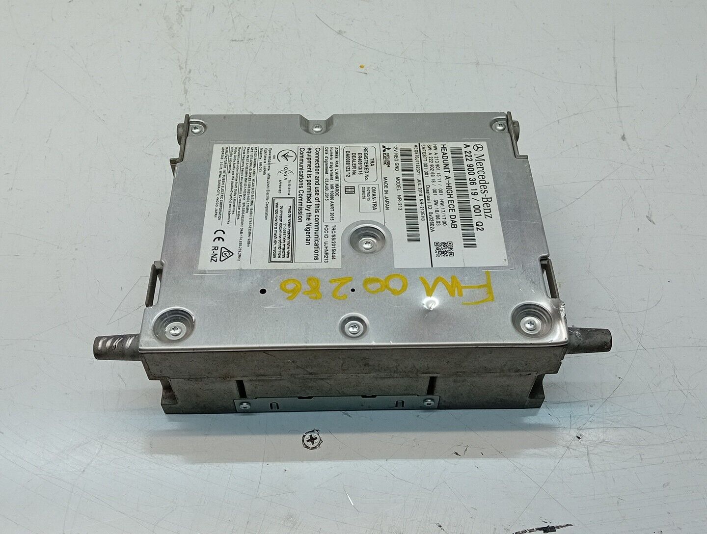 MERCEDESBENZ C CLASS 2020 W205 SAT NAV SYSTEM HEADUNIT A-HIGH A2229003619FM00286