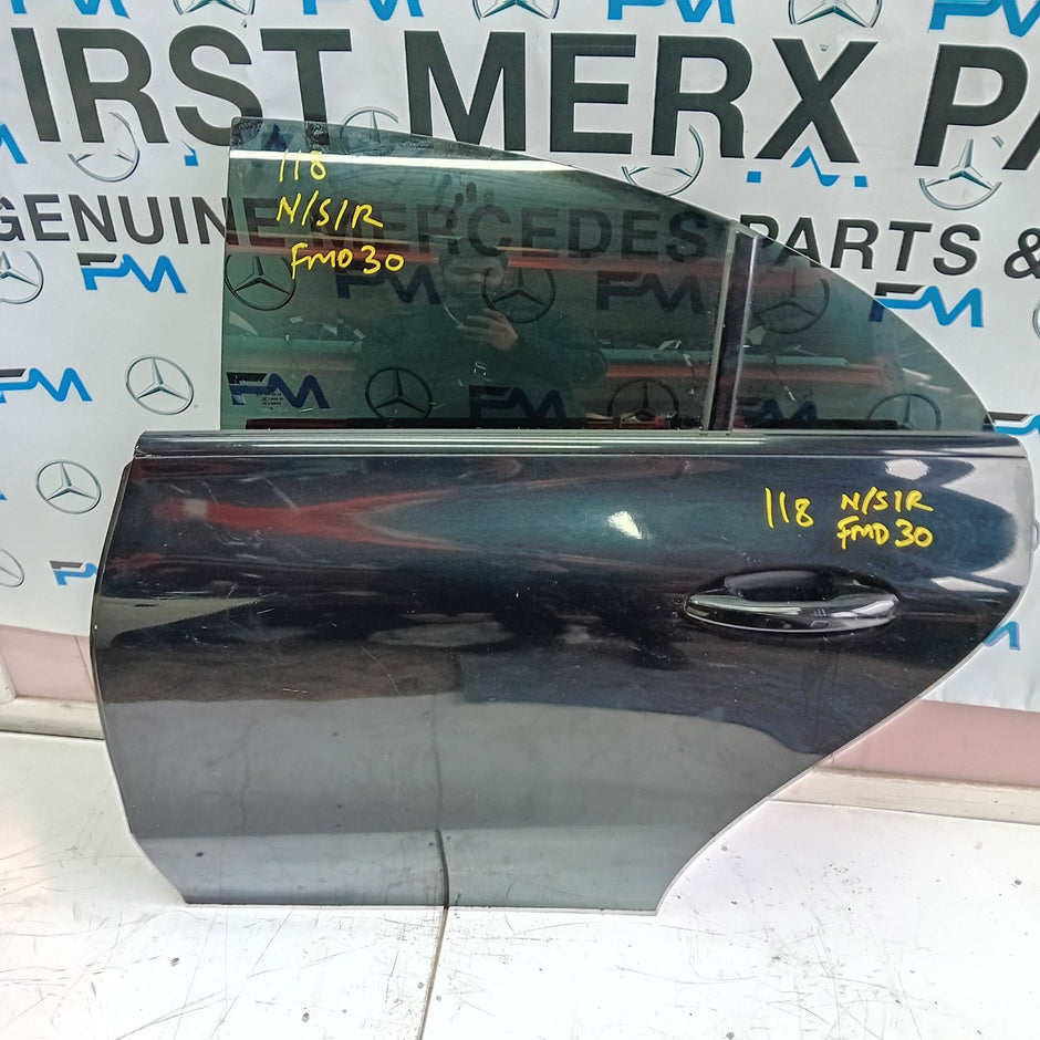 MERCEDES BENZ CLS W118 PASSENGER SIDE REAR DOOR N/S/R COMPLETE BLACK FMD30