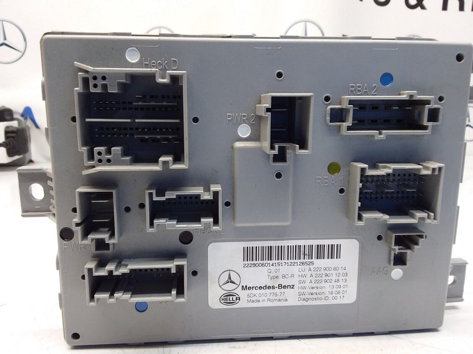 MERCEDES S-CLASS REAR SAM CONTROL MODULE W222 A2229006014 FM00380