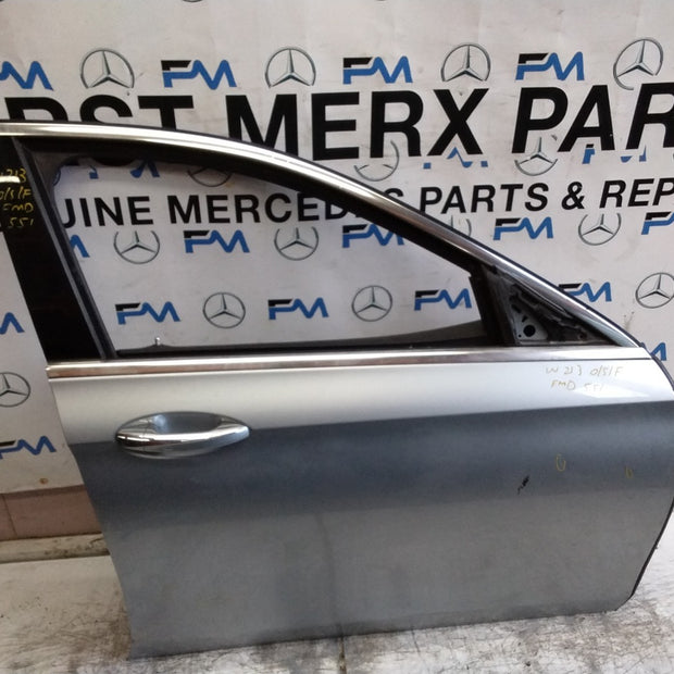 MERCEDES E-CLASS W213 SLN DRIVER FRONT DOOR OSF SILVER 2017-20 COMPLETE FMD551