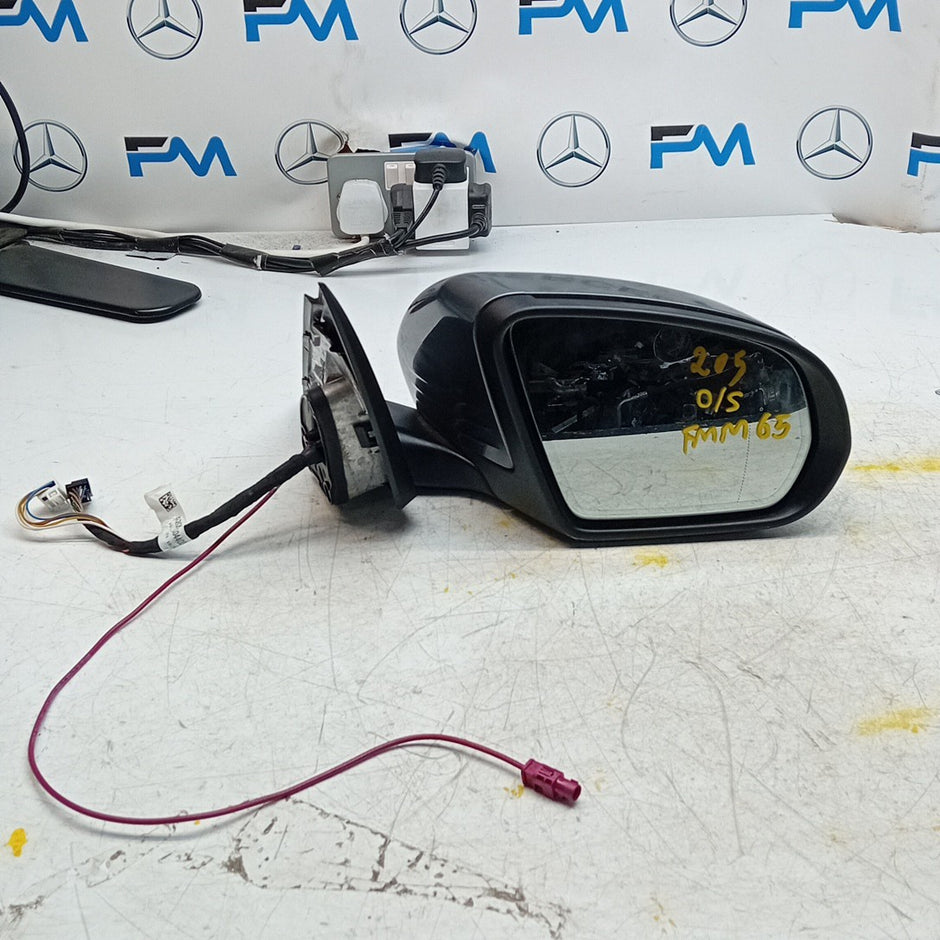 MERCEDES C-CLASS W205 DRIVER  WING MIRROR OSF GREY 2014 PL A2058104402 FMM65