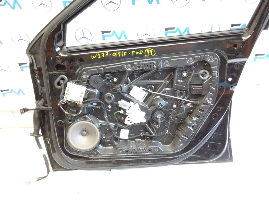 MERCEDES BENZ  A-CLASS W177 DRIVER SIDE FRONT DOOR O/S/F BLACK FMD99