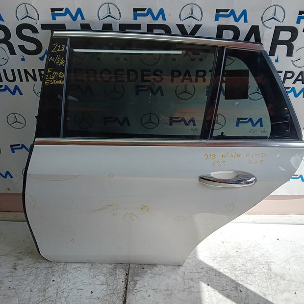 MERCEDES E-CLASS S213 EST PASSENGER REAR DOOR NSR WHITE 2016 ON COMPLETE FMD228