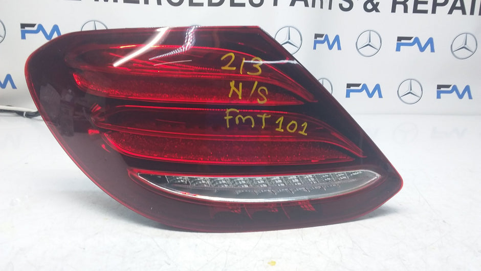 MERCEDES E-CLASS W213 PASSENGER SIDE NS REAR TAIL LIGHT 2016 FMT101