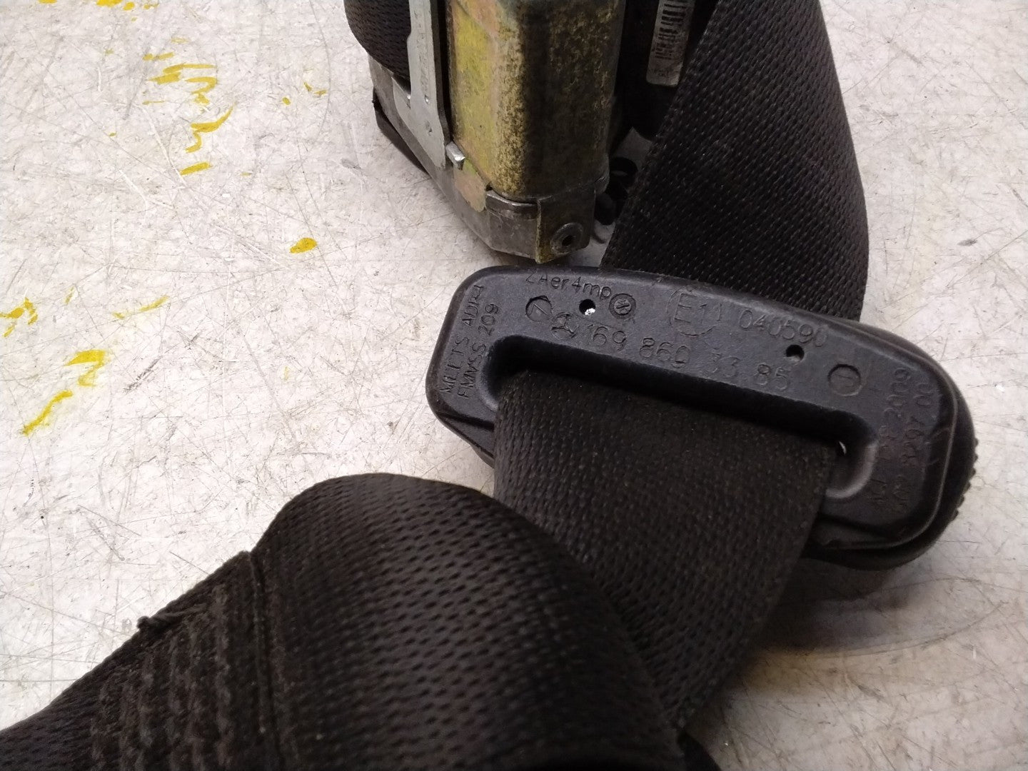 MERCEDES A CLASS W169 BACK SIDE REAR SEAT BELT A1698603385 FMS360 NSR