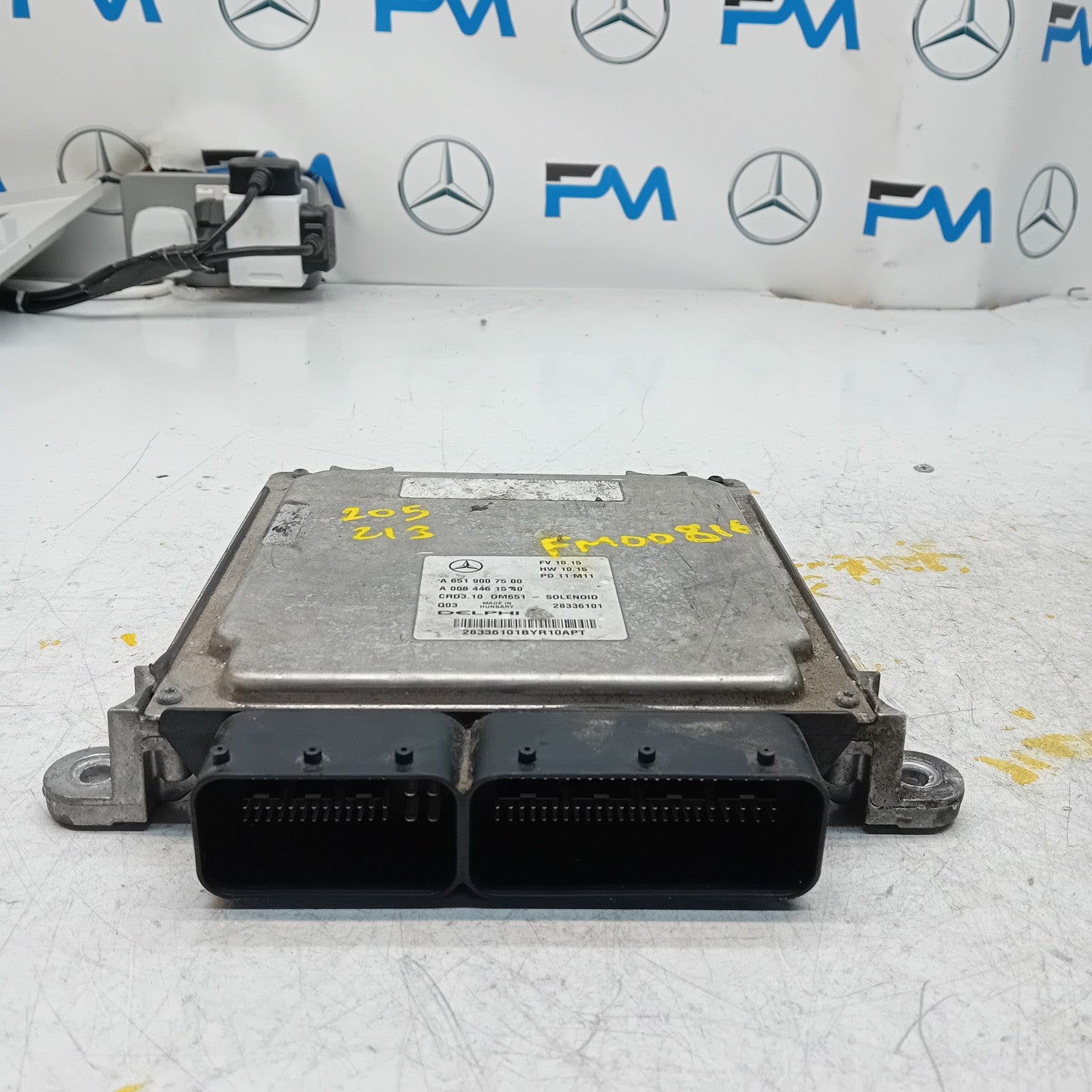 MERCEDES  C CLASS W205 W213 2018 ENGINE  ECU CONTROL MODULE A6519007500 FM00816