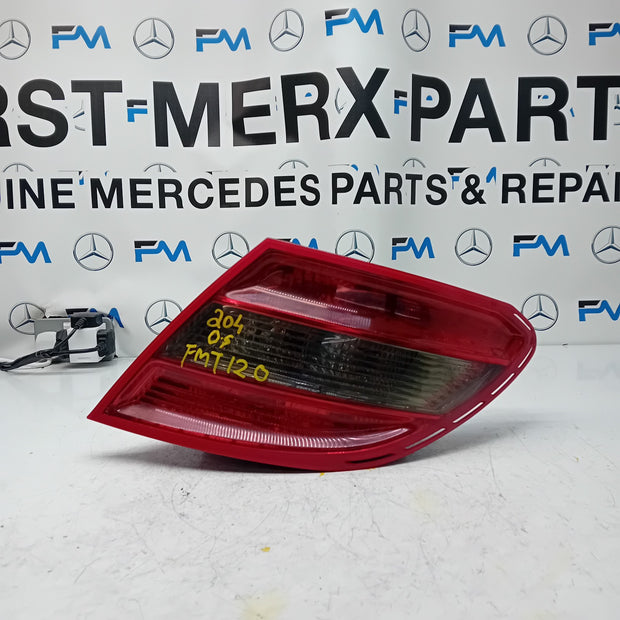 MERCEDES C-CLASS W204 DRIVER SIDE OS REAR TAIL LIGHT A2048203064 2011 FMT120