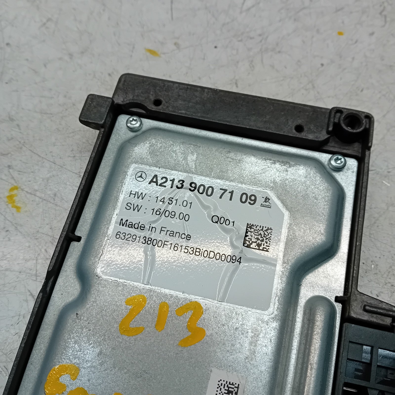 MERCEDES E-CLASS W213 ECU INTELLIGENT DRIVE CONTROL MODULE A2139007109 FM00914