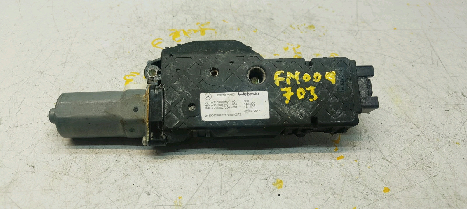 Mercedes E-CLASS W213 Sunroof Motor/Mechanism A2139062104 FM00703