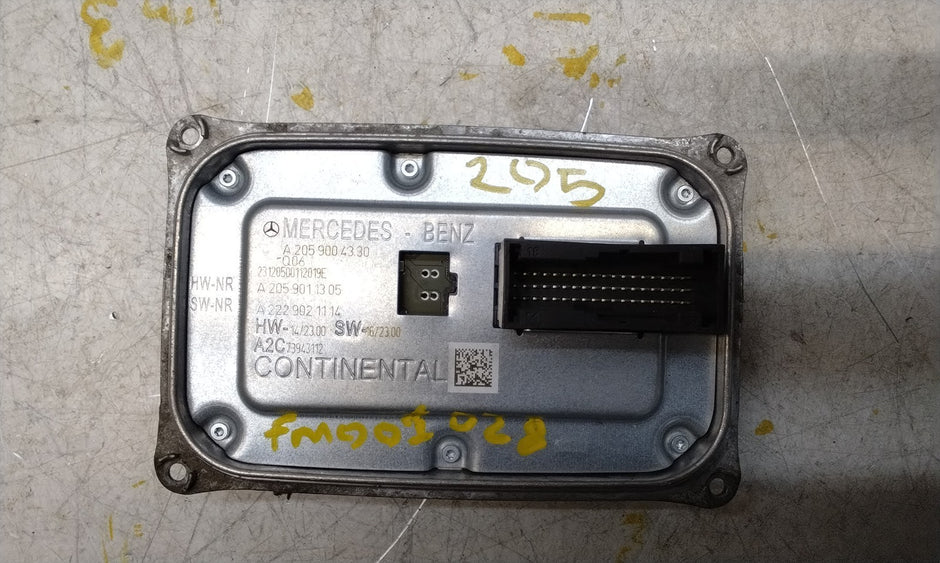 MERCEDES C-CLASS W205 HEADLIGHT CONTROL UNIT MODULE A2059004330 FM001028