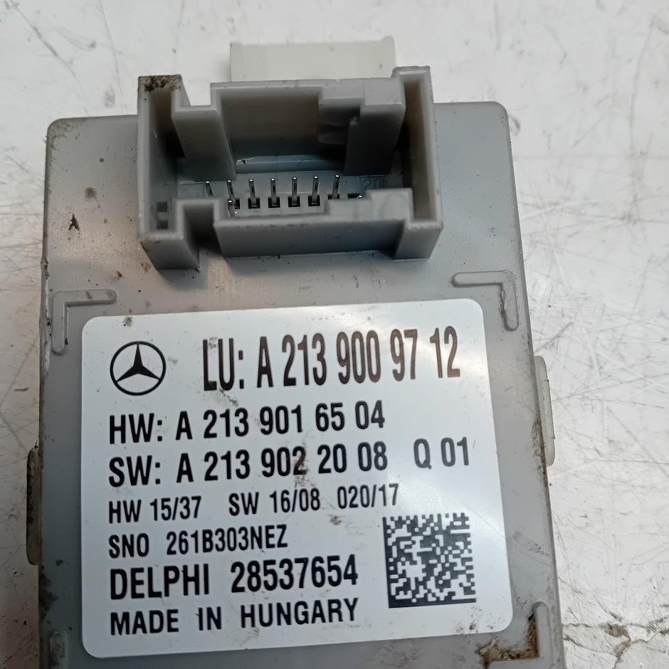MERCEDES E-CLASS W213 LIGHT CONTROL UNIT A2139019712 FM00826
