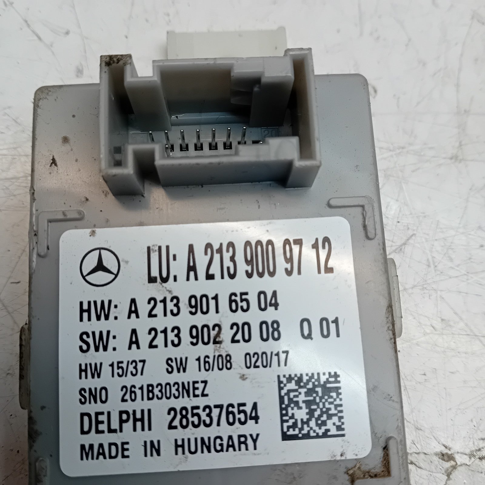 MERCEDES E-CLASS W213 LIGHT CONTROL UNIT A2139019712 FM00826