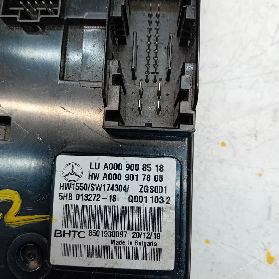 MERCEDES S CLASS 2017 W222 AIR CONDITIONING CONTROL MODULE A0009008518 FM00858