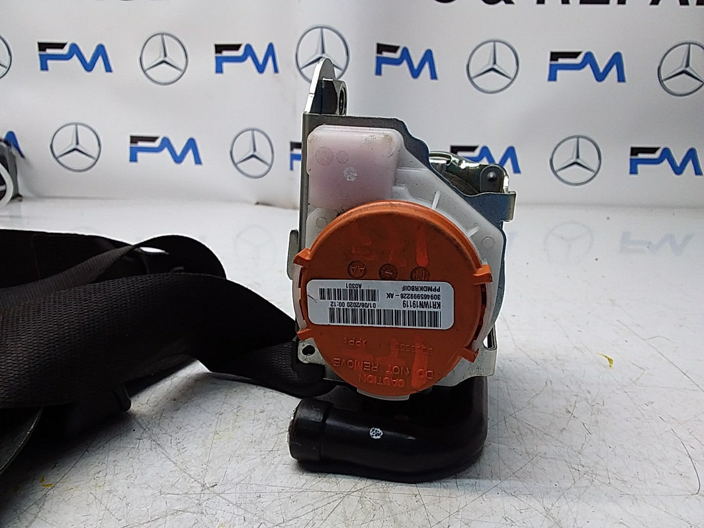 MERCEDES A CLASS  FRONT RIGHT SEAT BELT WITH PRETENSIONER A1778600800 FMS56 OSF