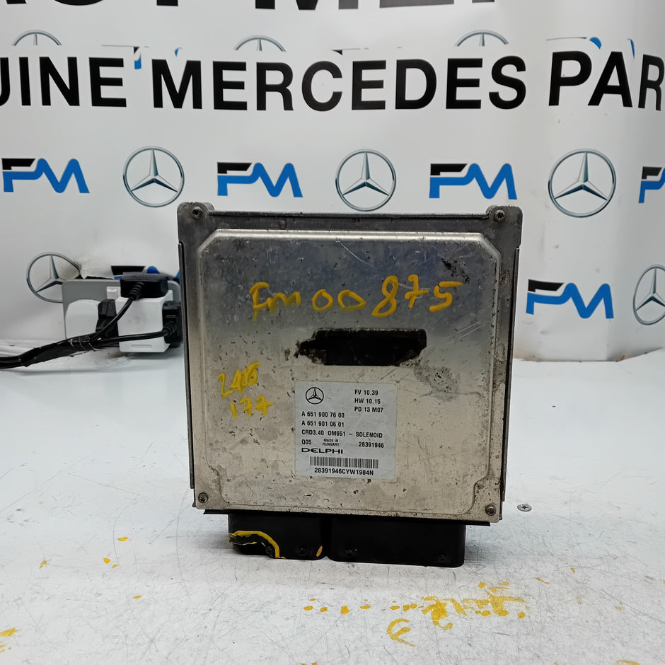 MERCEDES  B CLASS W246 W177 ENGINE  ECU CONTROL MODULE A6519007600 FM00875