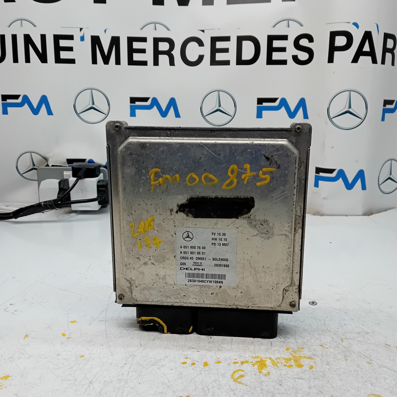 MERCEDES  B CLASS W246 W177 ENGINE  ECU CONTROL MODULE A6519007600 FM00875