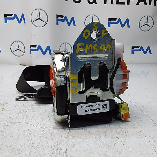 MERCEDES A CLASS  FRONT RIGHT SEAT BELT WITH PRETENSIONER A1778600800 FMS49 OSF