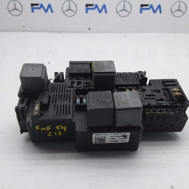 MERCEDES E CLASS FUSE RELAY BOX A2139062202 W213 2016 ONWARDS FMF54