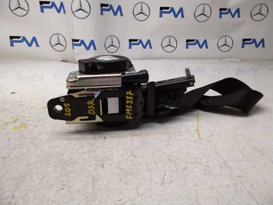 MERCEDES C-CLASS W205 SEAT BELT REAR RIGHT DRIVER SIDE A2058600285 FMS337 OSR