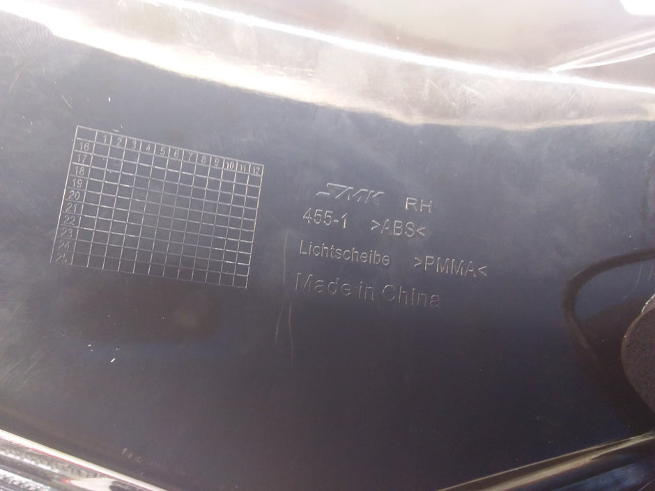 MERCEDES E-CLASS W212 REAR DRIVER O/S TAIL LIGHT FMT90