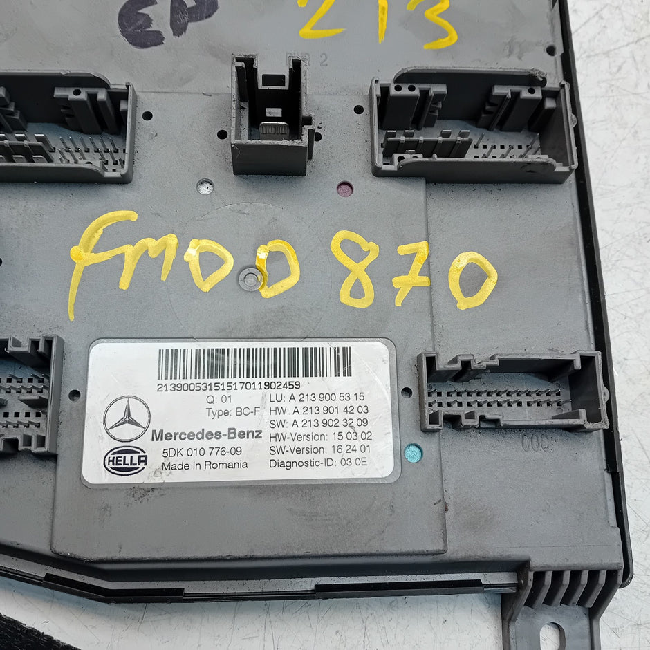 MERCEDES E-CLASS SAM CONTROL MODULE W213 A2139005315 FM00870