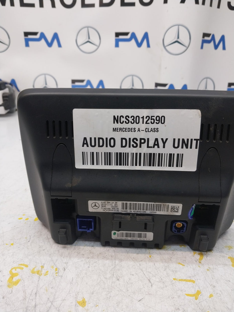 MERCEDES M-CLASS W166 DISPLAY SCREEN A1669001420 2016 FM00716